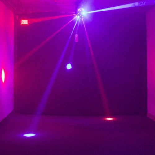  BULLS LED Laser Moving Head Disco Lights,3in1 Beam Strobe DMX512 DJ Stage Show Effect Wedding Lighting 18CH for Dance Floor, Club, Party