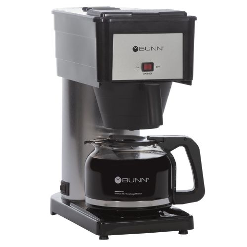  BUNN 10-Cup Velocity Brew BX Coffee Brewer, Black, Stainless Steel