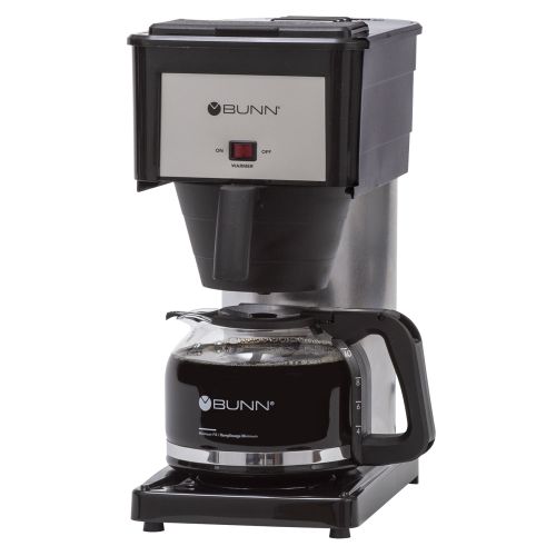  BUNN 10-Cup Velocity Brew BX Coffee Brewer, Black, Stainless Steel