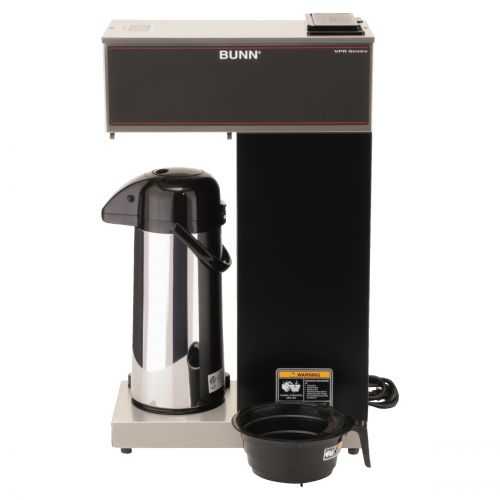  BUNN VPR-APS Pourover Thermal Coffee Brewer with 2.2L Airpot, Stainless Steel, Black