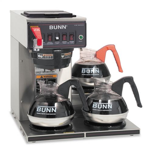  BUNN CWTF15-3 3L, 12-Cup Automatic Commercial Coffee Brewer, 3 Warmers