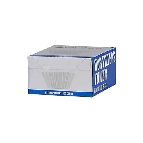  Coffee Filters, 8/12-Cup Size, 100/Pack