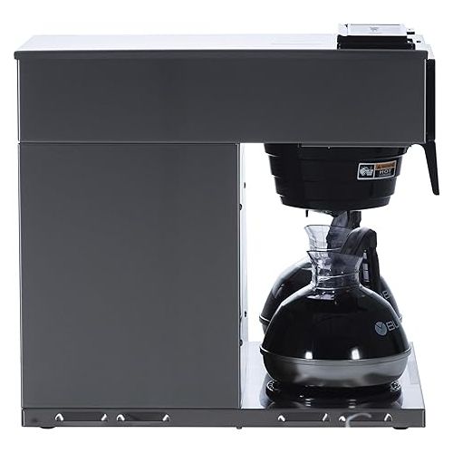  BUNN VP17-3, 12-Cup Low Profile Pourover Commercial Coffee Maker, 3 Lower Warmers, 13300.0003,Silver