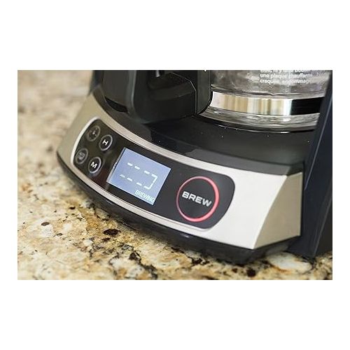  BUNN Heat N Brew Programmable Coffee Maker, 10 cup, Stainless Steel, HB