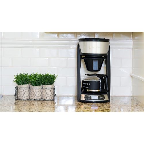  BUNN Heat N Brew Programmable Coffee Maker, 10 cup, Stainless Steel