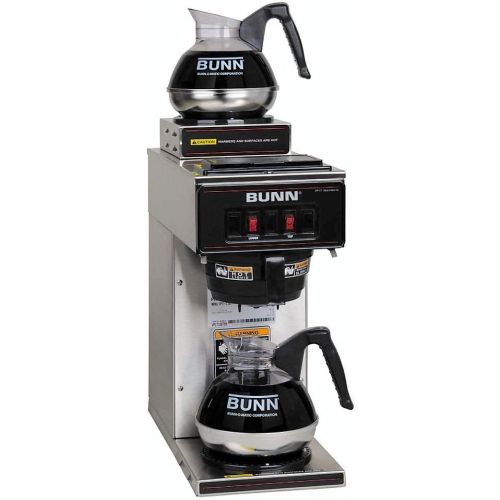  BUNN 13300.0002 Low-Profile Pourover Coffee Brewer with 2 Warmers