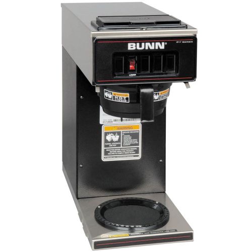  BUNN Bunn VP17-1 BLK Pourover Coffee Brewer with 1 Lower Warmer - Black 120V(Bunn 13300.0011)