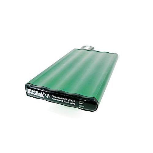  BUSlink CipherShield FIPS 140-2 HIPAA 256-bit AES USB 3.0 Disk-On-The-Go Hardware Encrypted External Slim Portable Hard Drive (250GB)