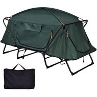 BUY JOY Folding 1 Person Elevated Camping Tent Cot Waterproof Hiking Outdoor with Carry Bag