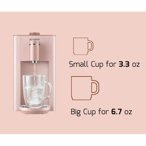  [아마존베스트]BUYDEEM S7133 Hot Water Boiler and Warmer, Fresh, Instant, Adjustable Temperatures, Great for Infant Formula, 2.6L, Pink