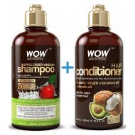 BUYWOW WOW Apple Cider Vinegar Shampoo & Hair Conditioner Set - (2 x 16.9 Fl Oz / 500mL) - Increase Gloss,...