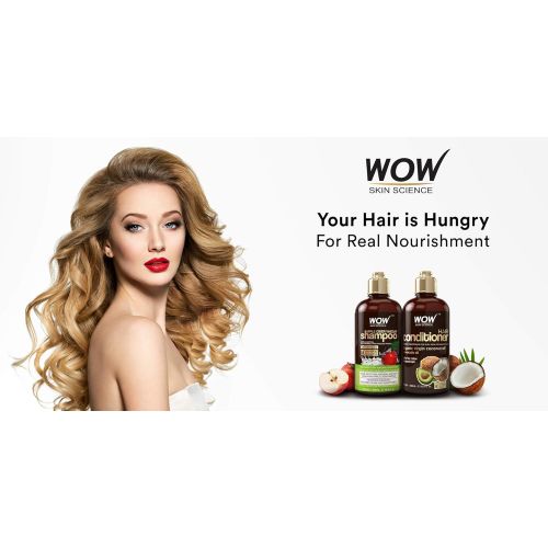  BUYWOW WOW Apple Cider Vinegar Shampoo & Hair Conditioner Set - (2 x 16.9 Fl Oz / 500mL) - Increase Gloss,...