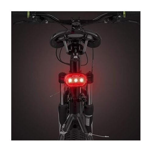  BV Bike Lights, Super Bright with 5 LED Bike Headlight & 3 LED Rear, Bike Lights for Night Riding with Quick-Release, Waterproof Bicycle Light Set, Bike Accessories, Bicycle Accessories, Flashlight