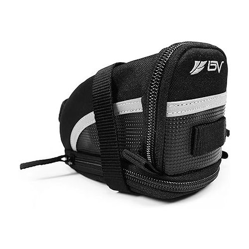  BV Bicycle Strap-On Saddle Bag with perfect Size I With reflective for a Safety ride I Seat Bag, Cycling Bag - Bike Bag for all our essentials, bike bags for bicycles, bike seat bag