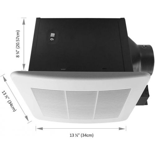  [아마존 핫딜]  [아마존핫딜]V&B BV Ultra-Quiet 150 CFM, 2.0 Sones Bathroom Ventilation & Exhaust Fan