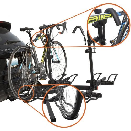  [아마존 핫딜] [아마존핫딜]BV Bike Bicycle Hitch Mount Rack Carrier for Car Truck SUV - Tray Style Smart Tilting Design