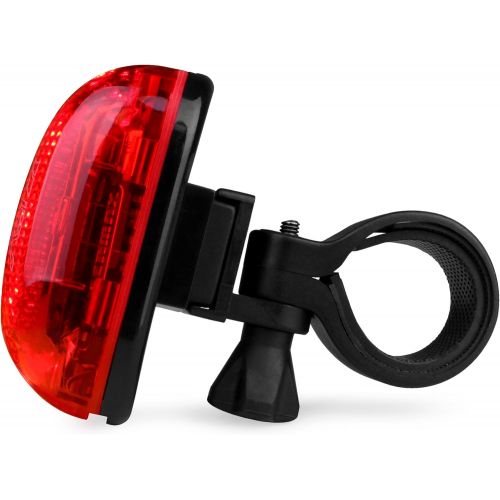  [아마존베스트]BV Bike Light Set, Bicycle LED Headlight and Taillight Set, Quick-Release, Weather Resistant, 1 YEAR WARRANTY, Easy to Install Cycling Safety Flashlight