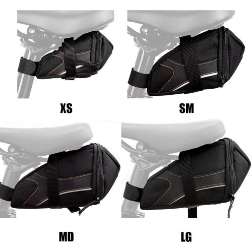  BV Bicycle Y-Series Strap-On Bike Saddle Bag/Bicycle Seat Pack Bag, Cycling Wedge with Multi-Size Options