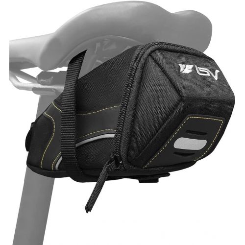  BV Bicycle Y-Series Strap-On Bike Saddle Bag/Bicycle Seat Pack Bag, Cycling Wedge with Multi-Size Options