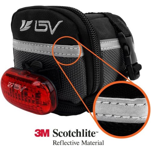  BV Bicycle Strap-On Bike Saddle Bag/Seat Bag/Cycling Bag