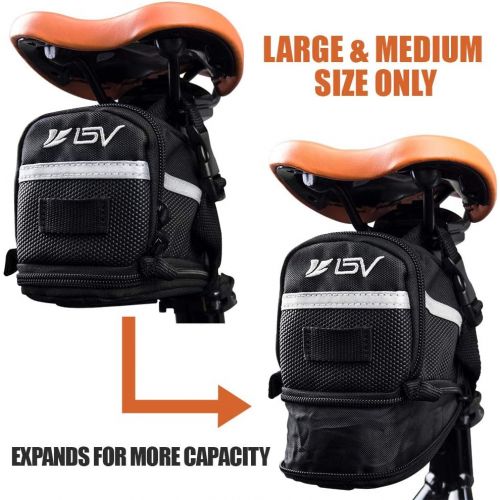  BV Bicycle Strap-On Bike Saddle Bag/Seat Bag/Cycling Bag