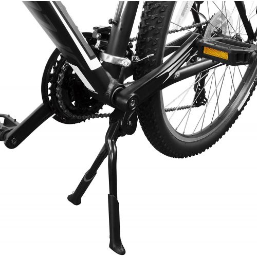  BV Bike Kickstand, Center Mount Bicycle Stand - Length Adjustable, Foldable Double Leg for 24-28 Bikes