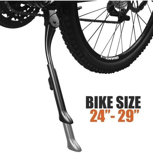  BV Adjustable Bicycle Kickstand with Concealed Spring-Loaded Latch, for 24-29 Inch Bike Kickstand