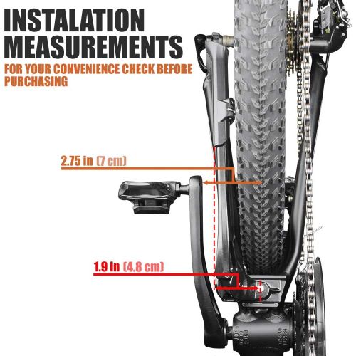  BV Adjustable Bicycle Kickstand with Concealed Spring-Loaded Latch, for 24-29 Inch Bike Kickstand