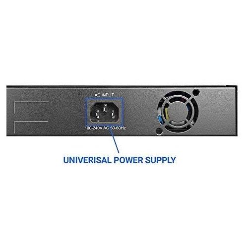  BV-Tech 8 Gigabit PoE+ Ports with 2 Enthernet Uplink, 130W, 802.3af/at POE-SW802G