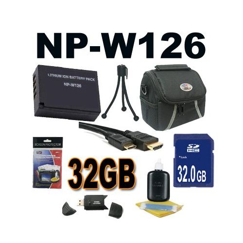  BVI NP-W126 Repacement Battery For Fuji X-Pro 1 Accessory kit