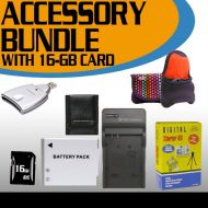 BVI Canon SD1300IS Accessory Saver Bundle! (16GB SDHC Memory + Extended Life Battery + AcDc Rapid Charger + USB Card Reader + Memory Card Wallet + Deluxe Camera Case + Accessory Saver