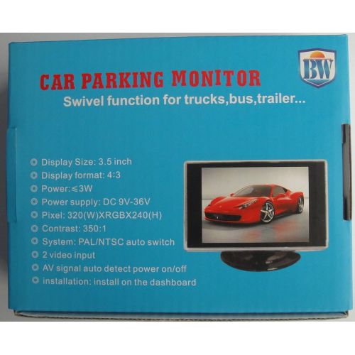  [아마존베스트]BW 3.5 Inch TFT LCD Monitor for Car / Automobile