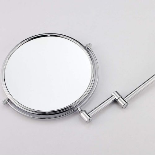  BYCDD Cosmetic Mirror Wall Mounted, Bathroom Beauty Makeup Mirror with 7X Magnifying, Ideal for applying Make-up and Shaving,Silver_6 inch