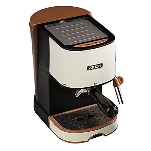  BYCDD Automatic Espresso Coffee Machine, Coffee Maker, Burr Grinder, with Milk Frother for Cafe Americano, Latte and Cappuccino Drinks,Black White