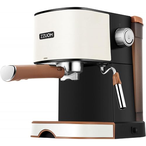  BYCDD Automatic Espresso Coffee Machine, Drip Coffee Maker Portable Coffee Pour Over Maker Perfect for Home and Office,Black White