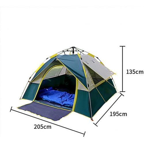  BYCDD Camping Tents, Waterproof Pop up Privacy Tent Windproof Survival Tents for Camping, Backpacking, Hiking & Outdoor Music Festivals,Blue