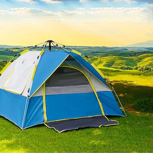  BYCDD Camping Tents, Waterproof Pop up Privacy Tent Windproof Survival Tents for Camping, Backpacking, Hiking & Outdoor Music Festivals,Blue