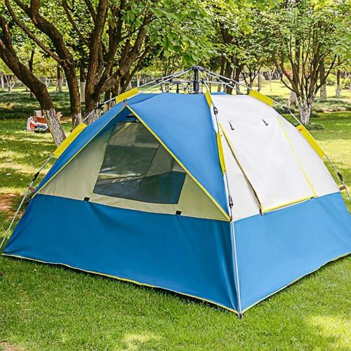  BYCDD Camping Tents, Waterproof Pop up Privacy Tent Windproof Survival Tents for Camping, Backpacking, Hiking & Outdoor Music Festivals,Blue