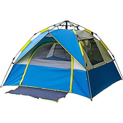  BYCDD Camping Tents, Waterproof Pop up Privacy Tent Windproof Survival Tents for Camping, Backpacking, Hiking & Outdoor Music Festivals,Blue