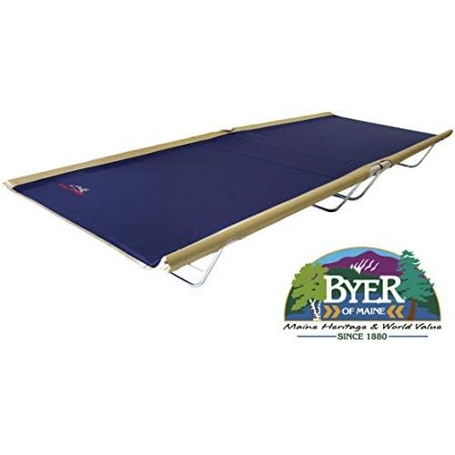  [아마존베스트]BYER OF MAINE Allagash Plus Cot, Lightweight, Extra Wide, Camping cots for Adults, 76 L X 30 W X 8 H, Holds up to 250lbs, Single