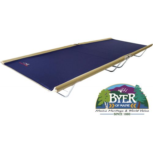  [아마존베스트]BYER OF MAINE Allagash Plus Cot, Lightweight, Extra Wide, Camping cots for Adults, 76 L X 30 W X 8 H, Holds up to 250lbs, Single