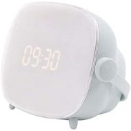 BYFRI Rechargeable Wake Up Bedside Lamp Alarm Clock Outdoor Movable Clock Snooze and Light Memory Function Display Digital Alarm Clock
