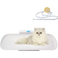 [아마존 핫딜] BYKAZATY Pet Scale with Tape Measure, Multi-Function Baby Scale, Infant Scale Digital Weight with Height Tray(Max: 70cm), Measure Weight Accurately(Max: 220lb), Perfect for Toddler