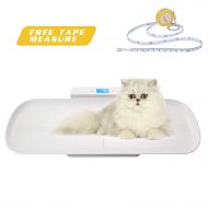 BYKAZATY Pet Scale with Tape Measure, Multi-Function Baby Scale, Infant Scale Digital Weight with Height Tray(Max: 70cm), Measure Weight Accurately(Max: 220lb), Perfect for Toddler