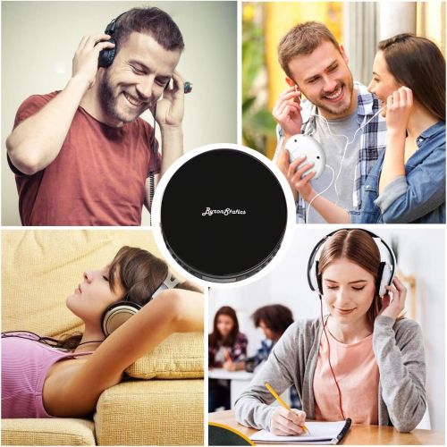  [아마존베스트]Byron Statics Portable CD Player, Personal Compact Disc Player with Headphone Jack, Anti-Skip/Shock Small Music CD Walkman with Large LCD Display,for Adults Students Kids and Home