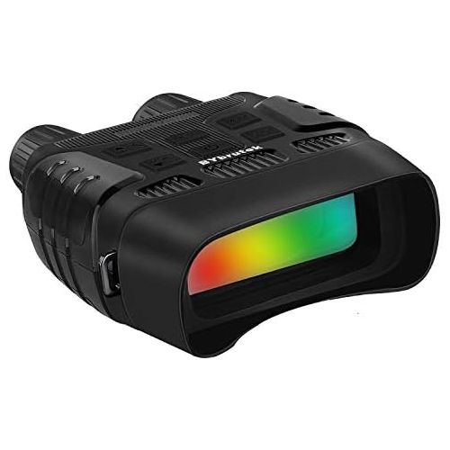  [아마존베스트]BYbrutek Digital night vision device, up to 300 m viewing range in complete darkness, infrared night vision binoculars with recording function, 1MP/960P, 2.31 inch LCD, 10x magnifi