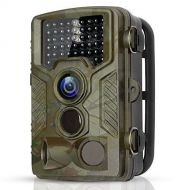 BYbrutek Trail Camera, 16MP 1080P Full HD Deer Hunting Game Camera, 0.2S Motion Activated Wildlife Camera with 46 PCS 850nm IR LEDs Night Vision up to 65ft, 2.4 LCD Display, IP56 W