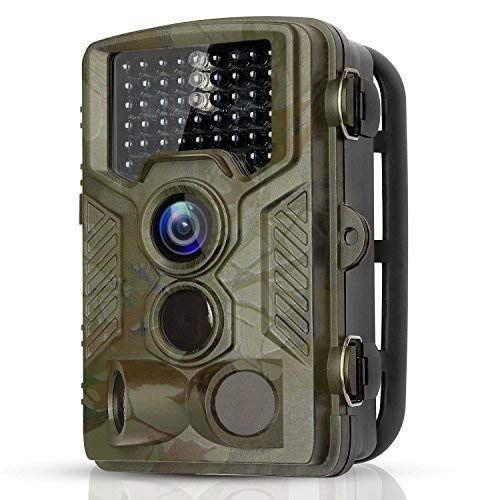  BYbrutek Trail Camera, 16MP 1080P Full HD Deer Hunting Game Camera, 0.2S Motion Activated Wildlife Camera with 46 PCS 850nm IR LEDs Night Vision up to 65ft, 2.4 LCD Display, IP56 W