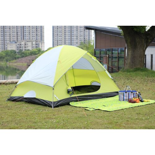  BZ-TANG Star Home 2-6 Person Automatic Pop up Instant Portable Cabana Tent for Camping Fishing Hiking Picnicking Anti UV Beach Tent Beach Shelter (Green)