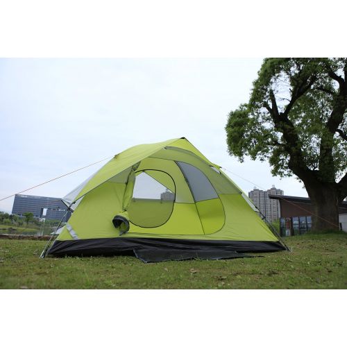  BZ-TANG Star Home 2-6 Person Automatic Pop up Instant Portable Cabana Tent for Camping Fishing Hiking Picnicking Anti UV Beach Tent Beach Shelter (Green)